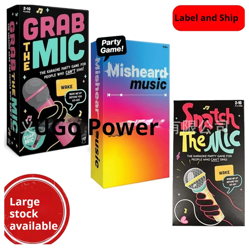 Tk Popular Snack The Mic Music Party Game Family Game Card Grabbing Microphone