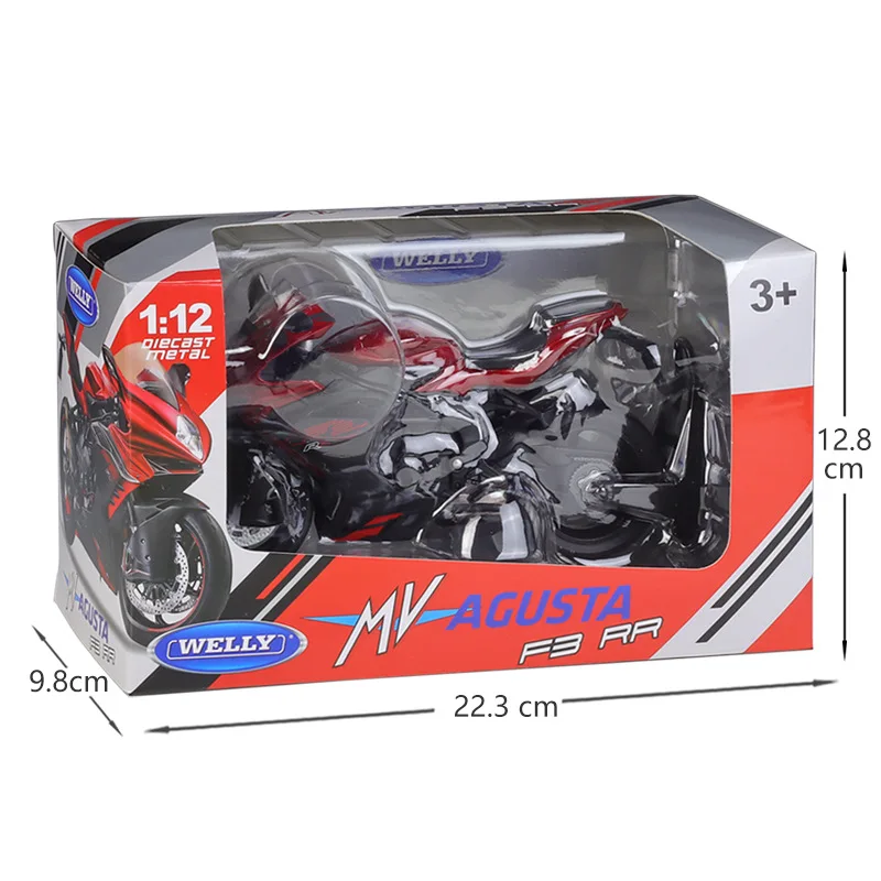 Welly 1:12 Mv Agusta F3 Rr Motorfietsmodellen Legering Model Motor Fiets Miniatuur Race Speelgoed Voor Geschenkcollectie