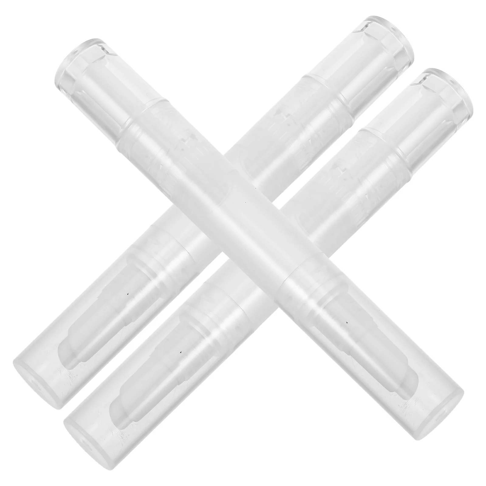 หลอดลิปกลอสเปล่าแบบเติมได้ 3 ชิ้น หลอดน้ำมันบำรุงเล็บ ที่ทาบำรุงหนังกำพร้า อุปกรณ์แต่งหน้าพกพา