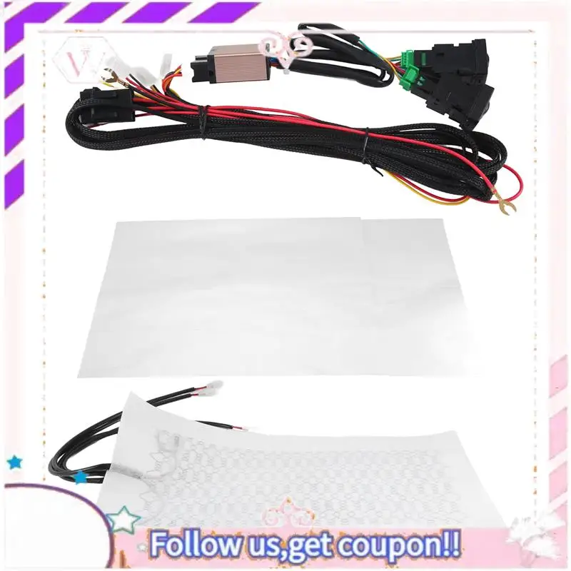 

Portable 4PCS Car Seat Heater 12V Heated Seat Heating Pads With 2 Dial 5 Level Switch For Toyota Prado Corolla RAV4 REIZ Yaris