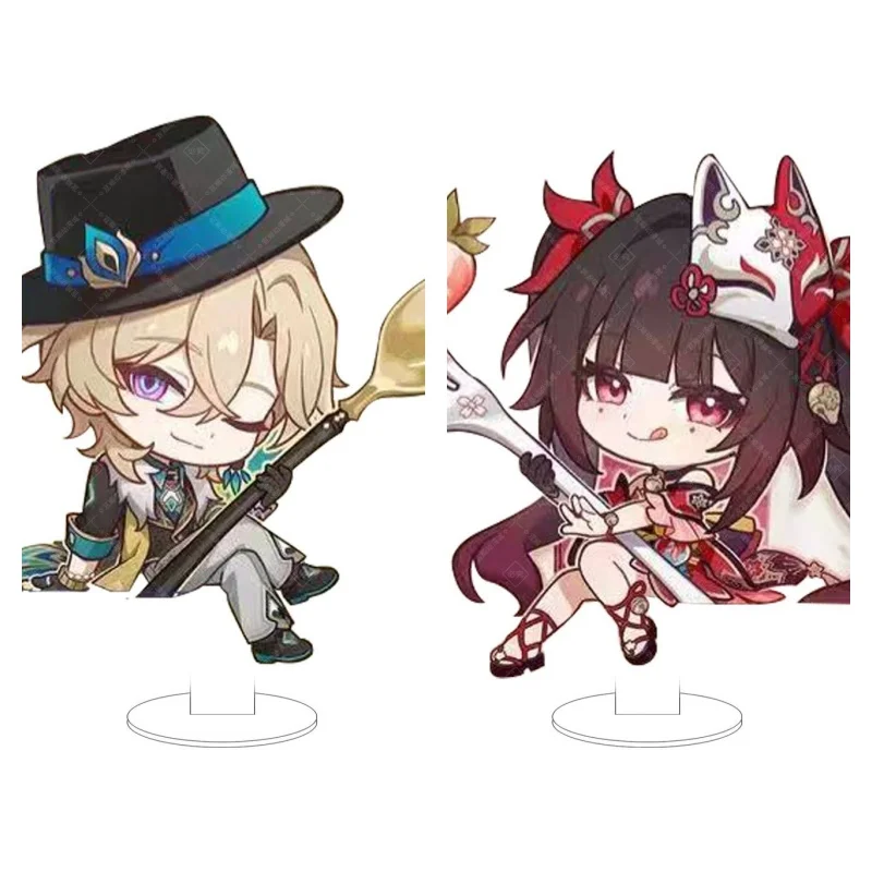 

Honkai: Star Rail South Korea Collaborative Merchandise - Sand Gold Sparkler Chibi Acrylic Standee, Desktop Decoration & Gift