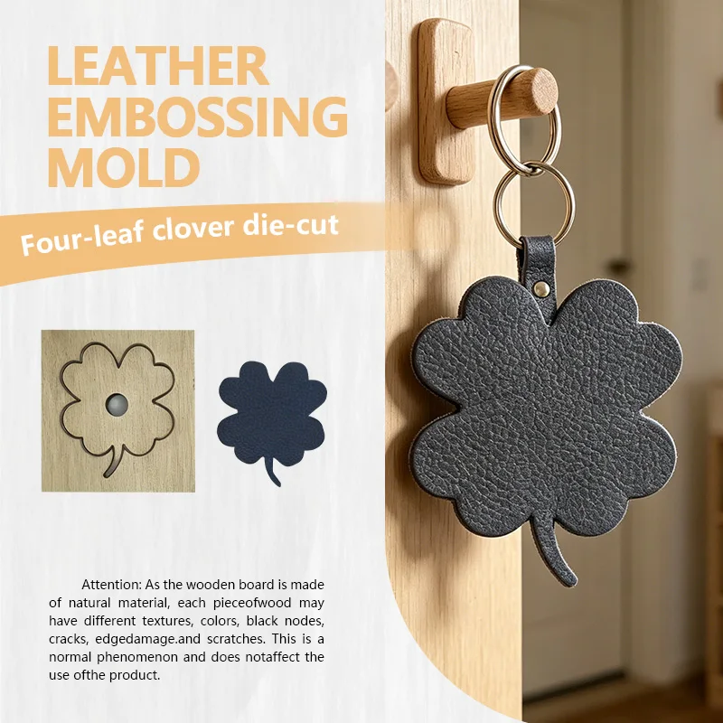 Four-leaf Clover Leather Cutting Mold Convenient Material Waste Reduction Durable Simple Design for Craft And DIY