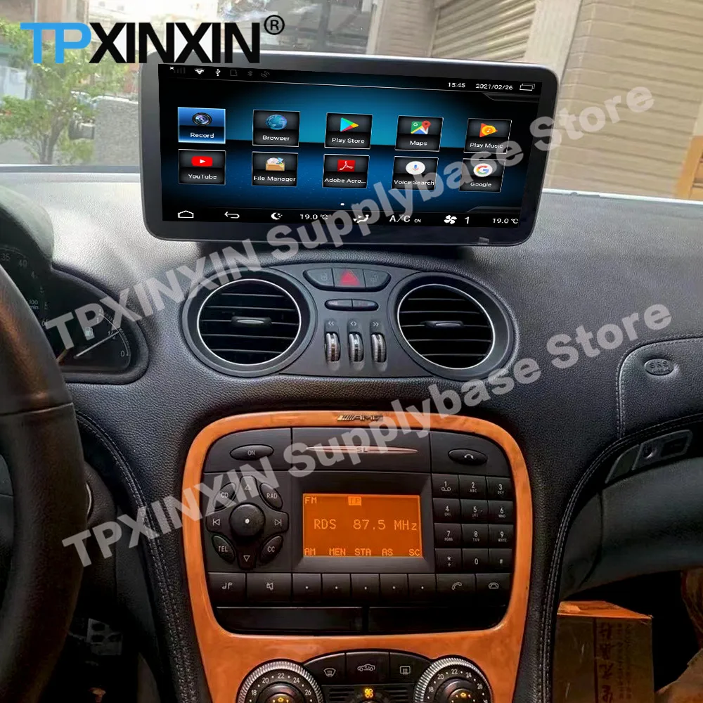 Android Carplay For Mercedes Benz SL R230 SL350 SL500 SL55 SL600 SL65 2001 2002 2003 2004 2005 2006 2007 Multimedia Player Unit