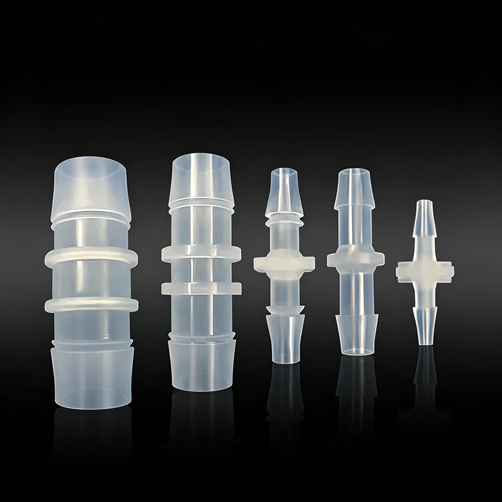 10PCS PP 1/16 to 5/8 Inch Straight Barb Tube Connector Plastic 2 Way Hose Barb Pipe Fitting Straight Barbed Coupler
