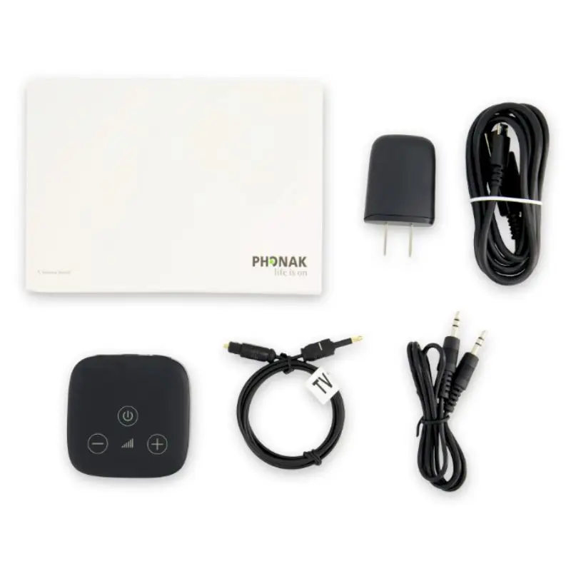 Phonak Unitron TV Connector Hearing Aid Bluetooth Wireless Accessories الصوت من تلفزيونك مباشرة في أدوات السمع