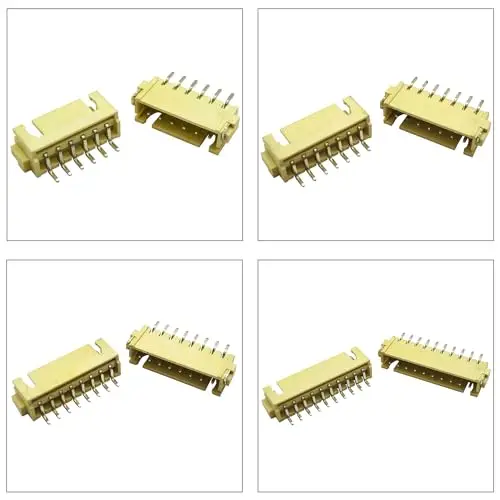 ชุดตัวเชื่อมต่อ JST, XH2.5 SMT HEADER JST 2.54mm PITCH IC ปลั๊กอะแดปเตอร์, ส่วนหัวของ JST-XH มุมฉาก (XH2.5-SMT-R/A)