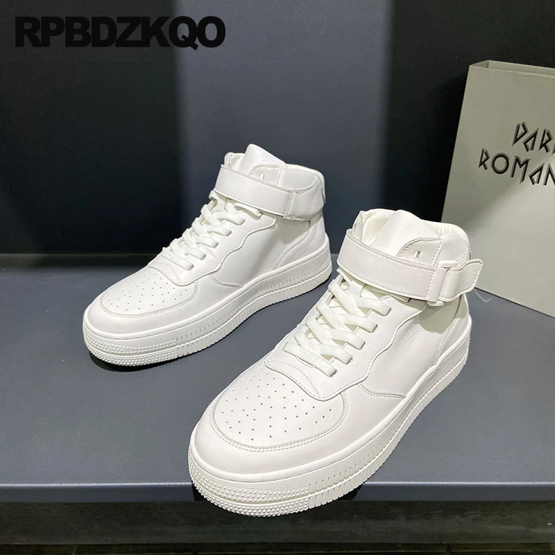 

Luxury Men Casual Footwear Boys Flats Sneakers Hip Hop Lace Up Skate Winter Creepers High Top White Platform Breathable Trainers