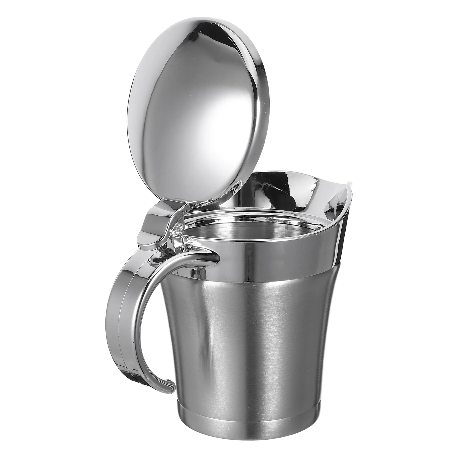 

Stainless Steel Double Insulated Thermal Sauce Jug Gravy Boat for Steak Sauce Serving Restaurant Home 450Ml Insulated Gravy Boat