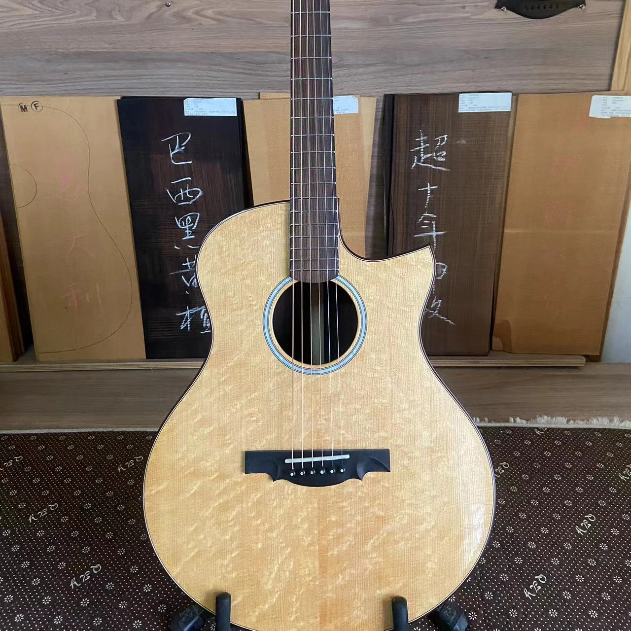 JD-890 40 Inch All Solid Top Spruce Acoustic Guitar China Hand Made High Quality Guitar