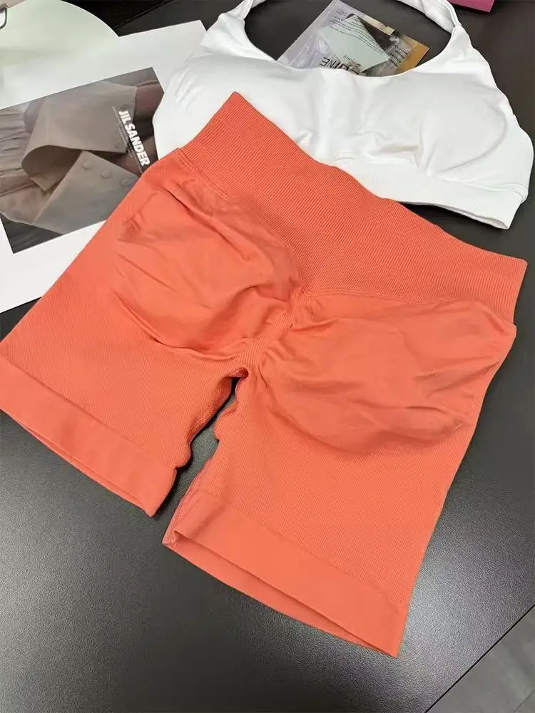 Quality Seamless Scrunch Push Up Gym Shorts Running Workout Shorts Female Yoga Leggings Women Hight Waist Sports Shorts