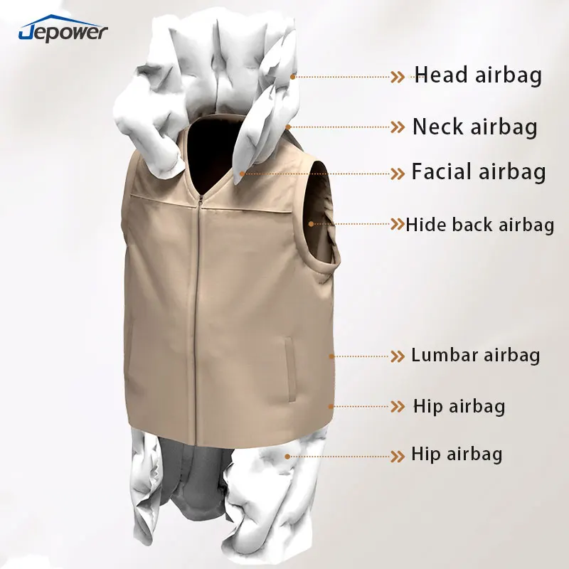 AI Powered New Design Vest For Elderly 0.1s Response Time Bluetooth Smart Anti-Fall Made Of Durable Aluminium