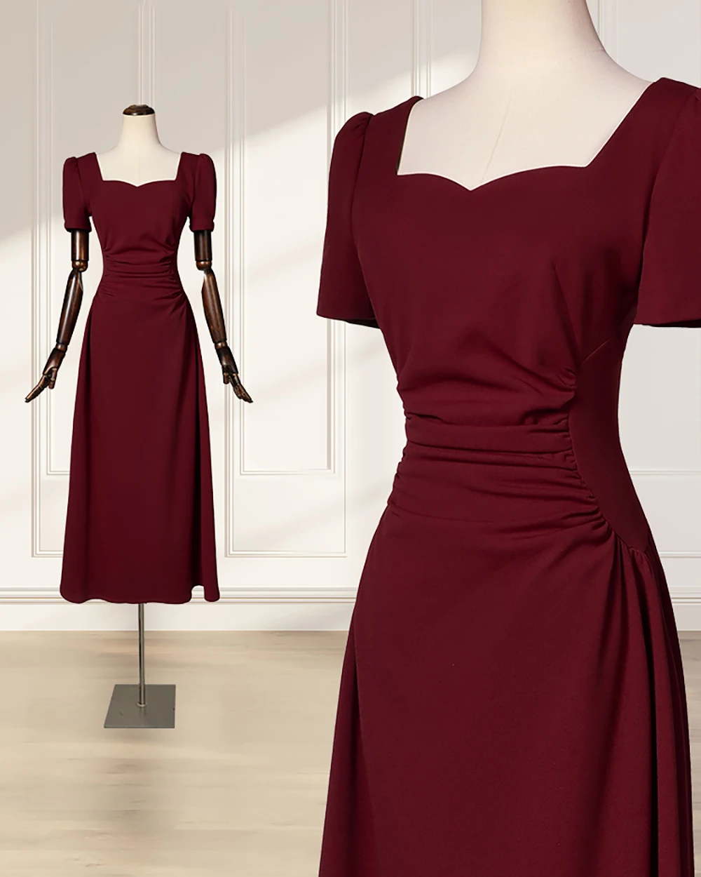 New Arrival Women clothes French Fashion evening dresses Hepburn Style Slim Fit Elegant long dresses skirt Suitable for banquet