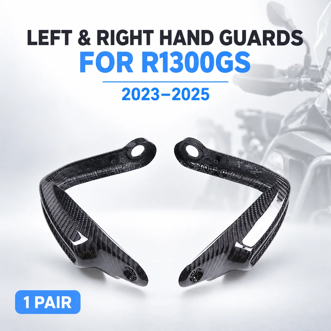 Hand Guards Hand Protectors Carbon Fiber Turn Signal Mounts for BMW R1300GS 2023-2025 R1300GS Adventure 2025+ Motorcycle Parts