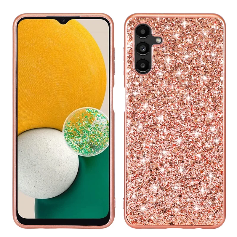 Funda For Samsung Galaxy A15 Case Bling Glitter Crystal Sequins Hard Back Cover For Samsung A15 A 15 GalaxyA15 TPU Protect Coque