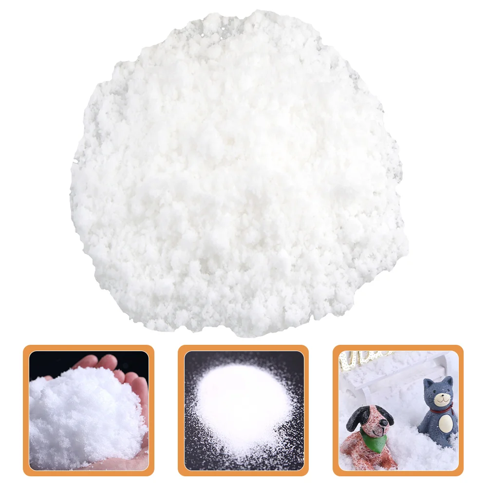 500 G Decorate Snow Powder Christmas Decorations Faux Absorbent Resin Artificial Fluff for