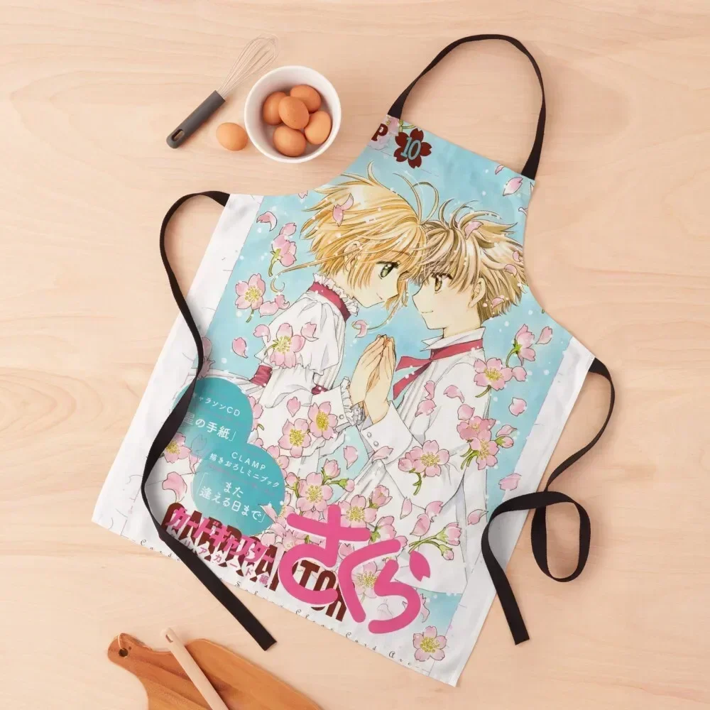 

Фартук Cardcaptor Sakura Sakura Kinomoto и Syaoran Li, предметы домашнего обихода, новинка 2022, женская домашняя одежда, фартук