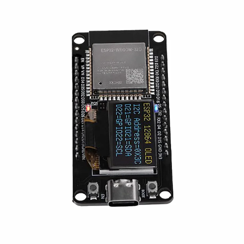 Модуль платы разработки WIFI ESP32 ESPWROOM-32D OLED-экран CH340C с 0,96