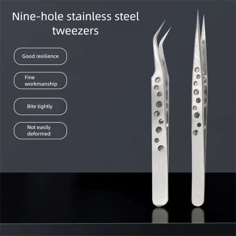Professional Stainless Steel Forceps For Precision Electronics & Mobile Phone Repair, DIY Industrial Hand Tools