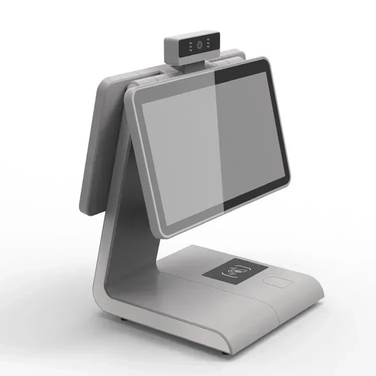 

Китай горячая распродажа Android Pos настольная сенсорная система двойной монитор оплата