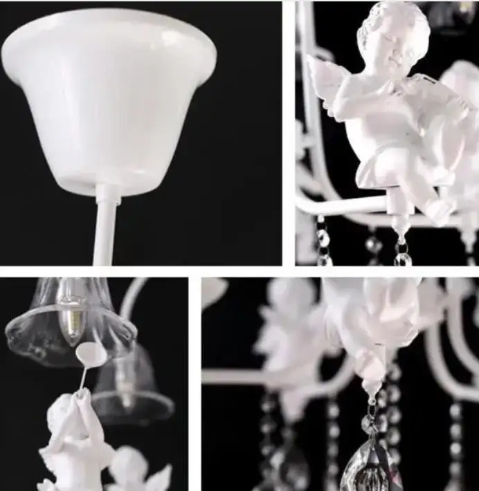 

Nordic Style American Country Garden Angel Restaurant Lamp Living Room Lamp Lighting Warm Bedroom Chandelier