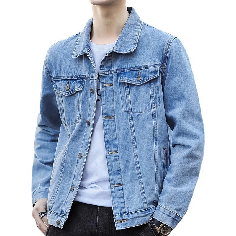 Spring Autumn Men's Denim Jackets Fashion Man Retro Streetwear Jeans Jackets Classic Men Windbreaker Workwear Trucker Jackets