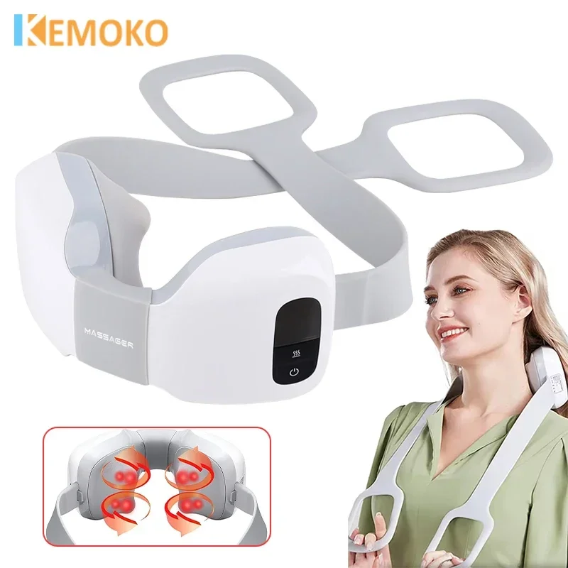 

Smart Neck Massage Instrument Shoulder Neck Massage Cervical Vertebra Vibration Heating Compress Massage Portable Health Care