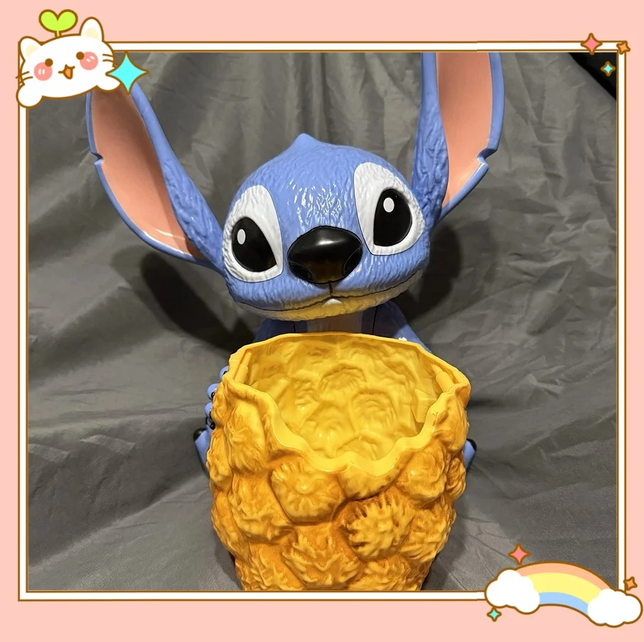 

Disney New Movie Star Baby Stitch Movie Popcorn Bucket Accessories Handheld Popcorn Bucket Accessories Model Toy Pen Holder Gift