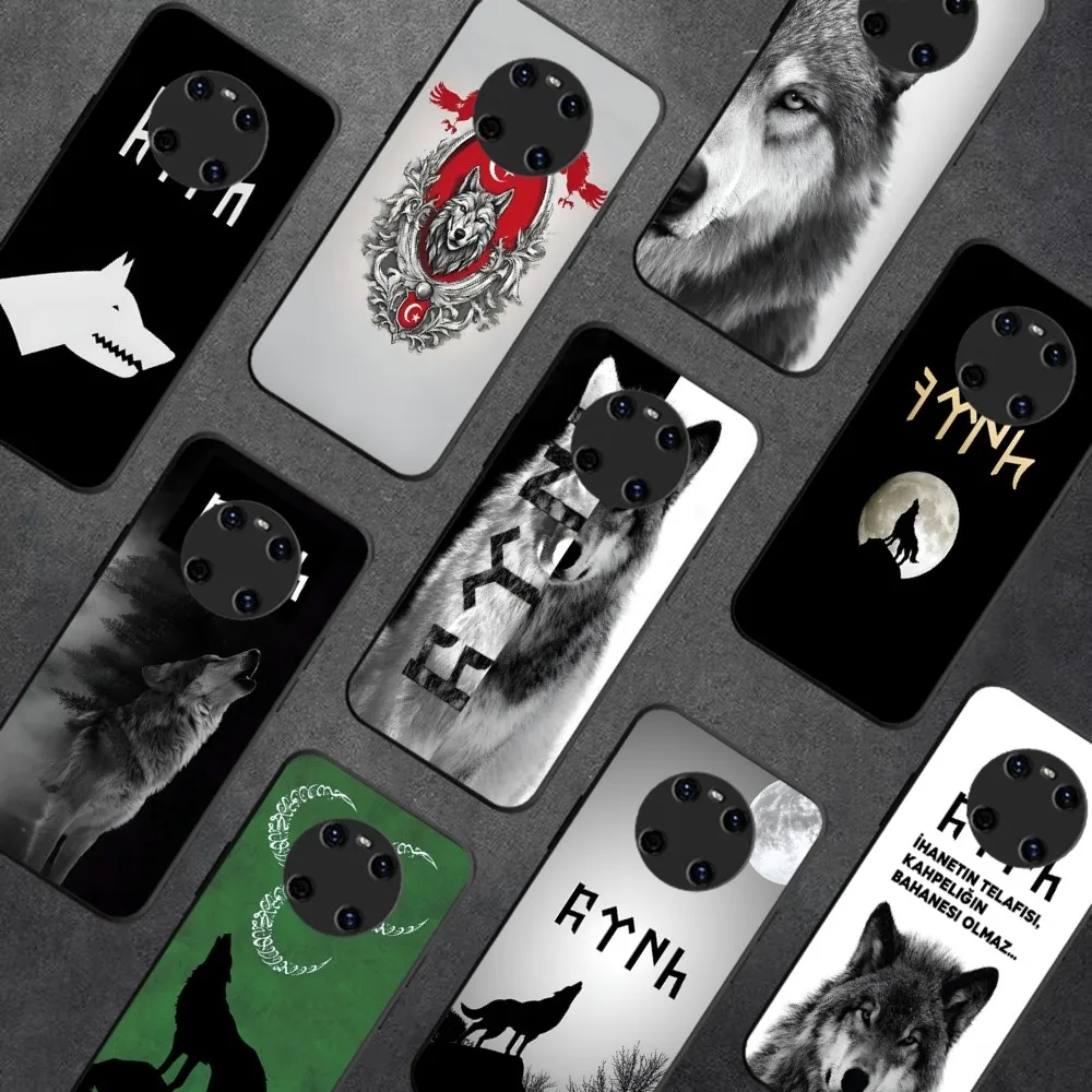 Turkish Language Bozkurt Gray Wolf Phone Case For Huawei Y9 6 7 5 Prime Enjoy 7s 7 8 Plus 7a 9e 9plus 8E Lite Psmart Shell