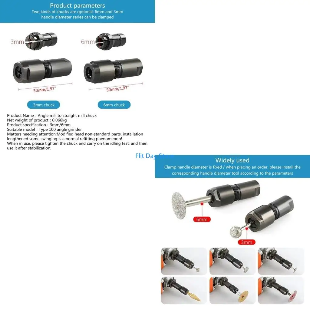F92C for 100-Type Grinder Direct Grinding Conversion Head Modified Adapter