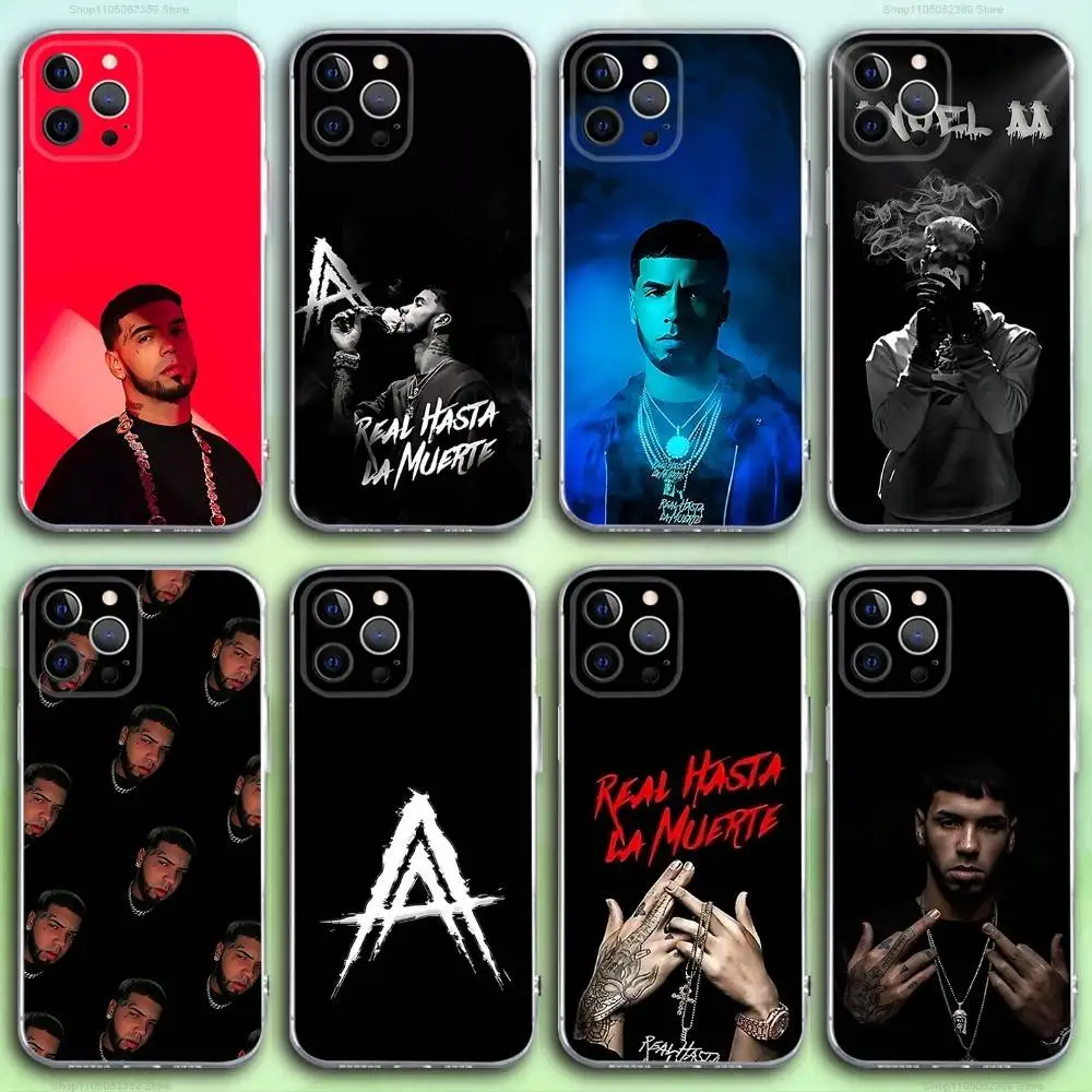 

Rapper A-Anuel AA Phone Case For iPhone 17,16,15,14,13,12,11 Pro,Max,Plus,X,XS,XR,SE4,E Mini Transparent Soft Cover