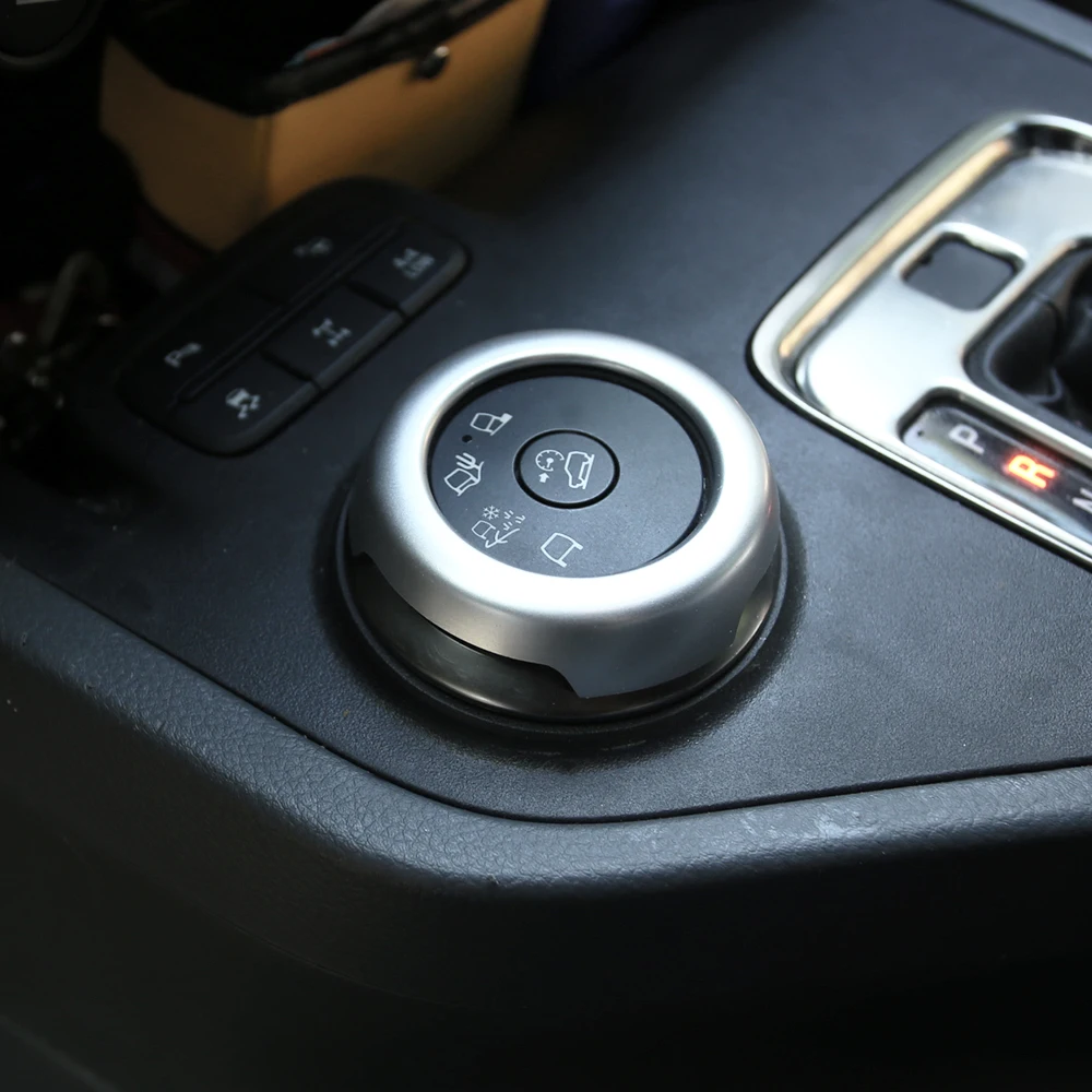 Terrain Mode Knob Trim Bezel Cover for Ford Everest 2015-2021 Ranger 2015-2022 Terrain Select Switch Decorative Frame Acc