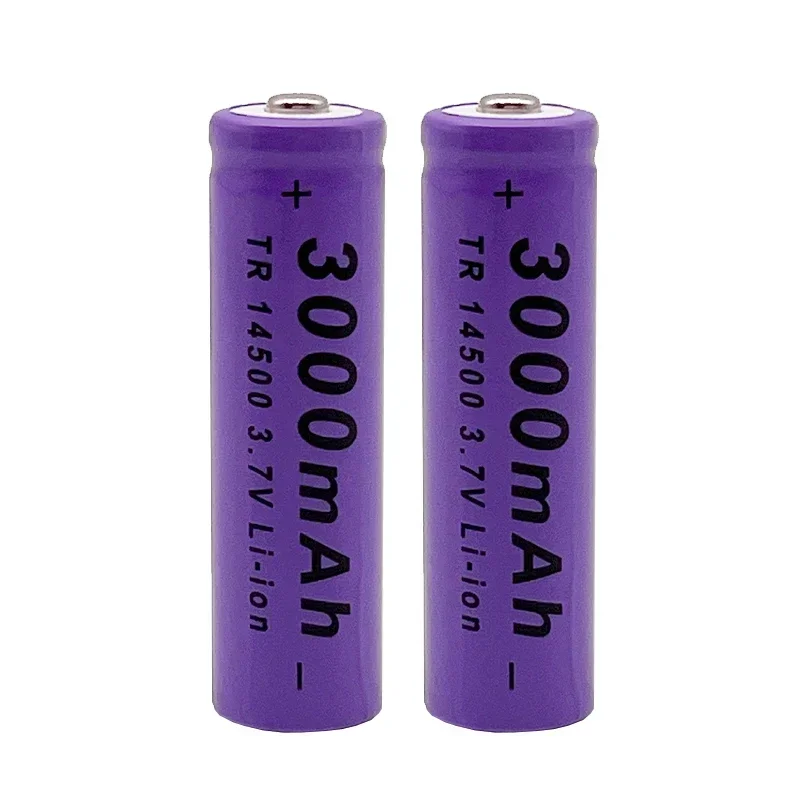 New 14500 Lithium Battery 3.7V 3000mAh Rechargeable Battery Flashlight LED Toy Free Shipping 100% best-selling product