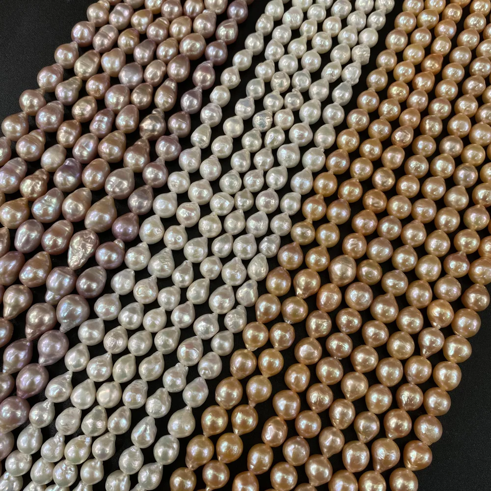 

Natural Freshwater Pear Beads Irregular High Quality Loose Pearl Beaded for Jewelry Necklace Bracelet Accessories Making 8-10mm