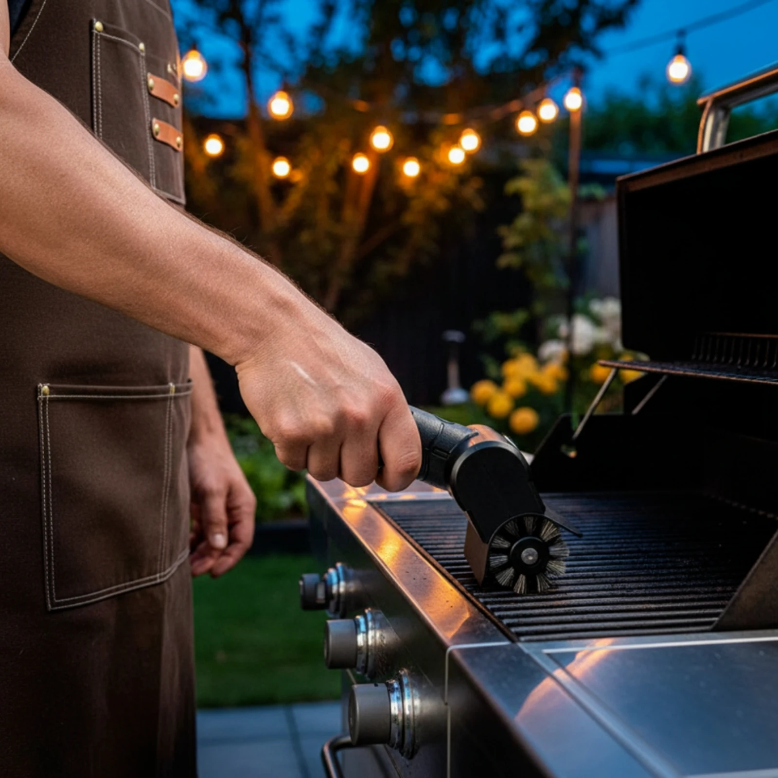 Electric Bbq Grill Brush Cordless Electric Grill Brush Powerful High-Speed for Campers, Backyard Grilling, Patio Cooking