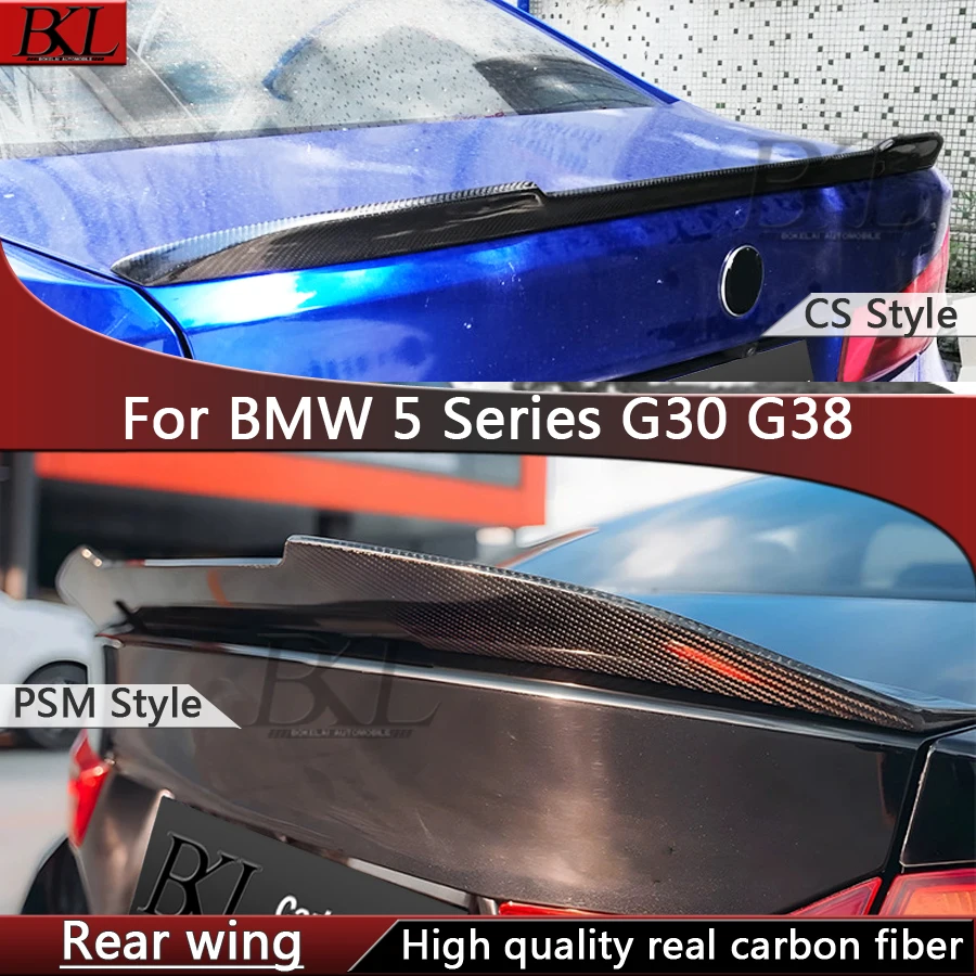 

For BMW 5 Series G30 G38 540i 530i Carbon Fiber Spoiler Shunt Rear Tail fins Duckbill Car Wing Retrofit the rear wing body kit