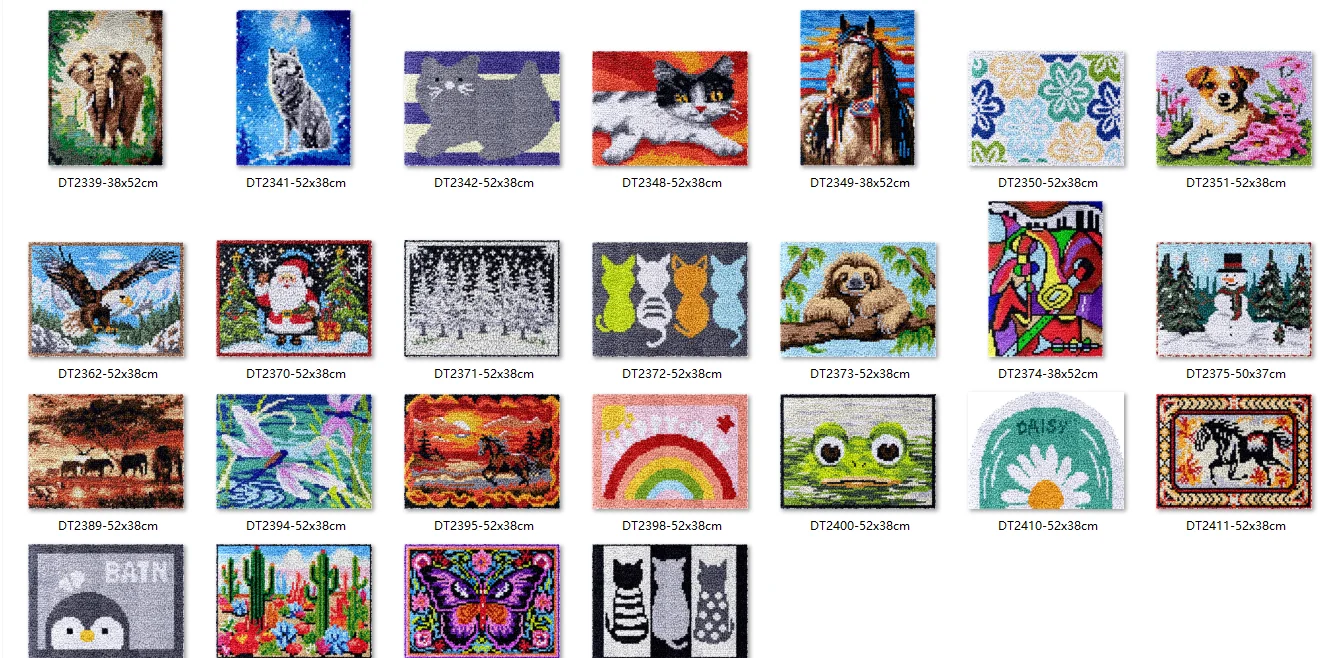 

Комплект крючков-защелок, подушка, пуговицы Smyrna, посылка с животными, 2025 год, набор крючков-защелок с узором для рукоделия