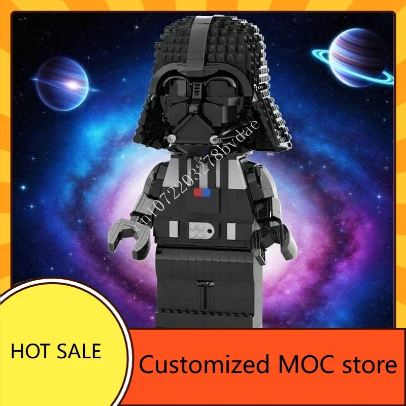 MOC Space Battle Series Darth Mega Vader Figure Puzzles Creative DIYAssembly Birthday Christmas Toys Kids Gifts for Kids Ages