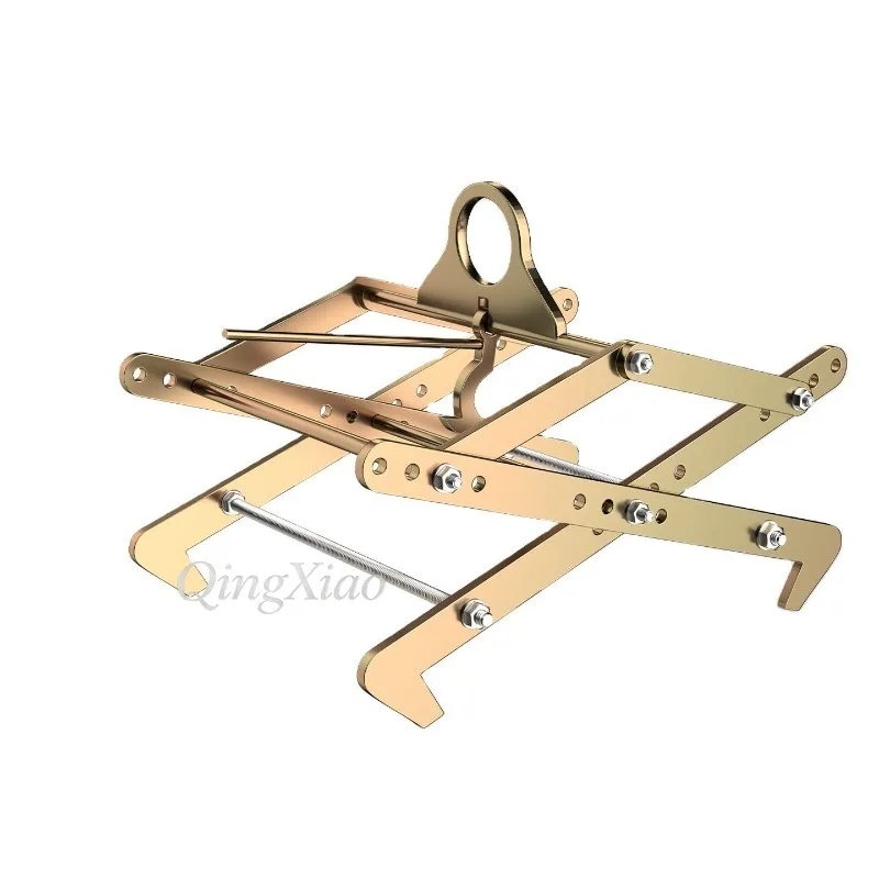 Stone Slab Lifting Tongs With Anti Slip Rubber Pad And Safety Latch For Marble Granite Panel Transport Overhead Crane Rigging