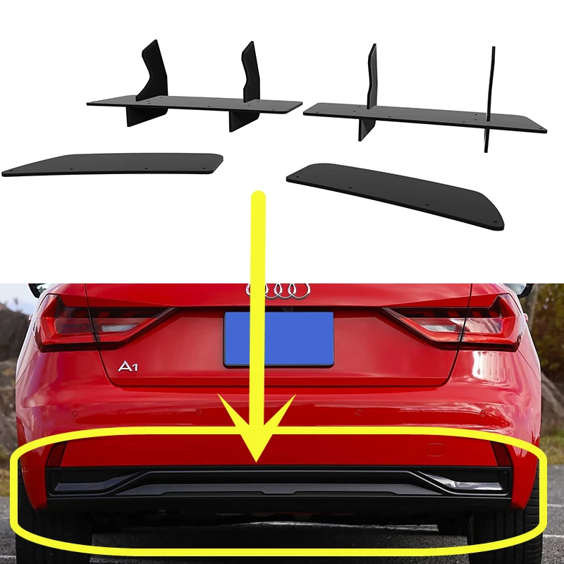 

Использование для Audi A1, японская версия, 2019-2022 год, задний диффузор, бампер, спойлер, сплиттер, комплект кузова, аксессуары