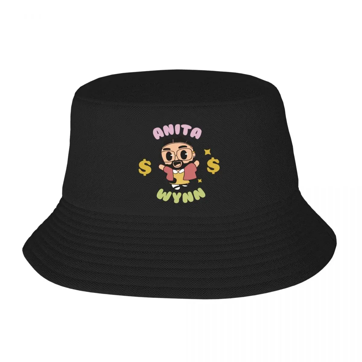 Custom Unisex Anita Max Wynn Mem Bucket Hat Beach Sun Summer Fishing Hats