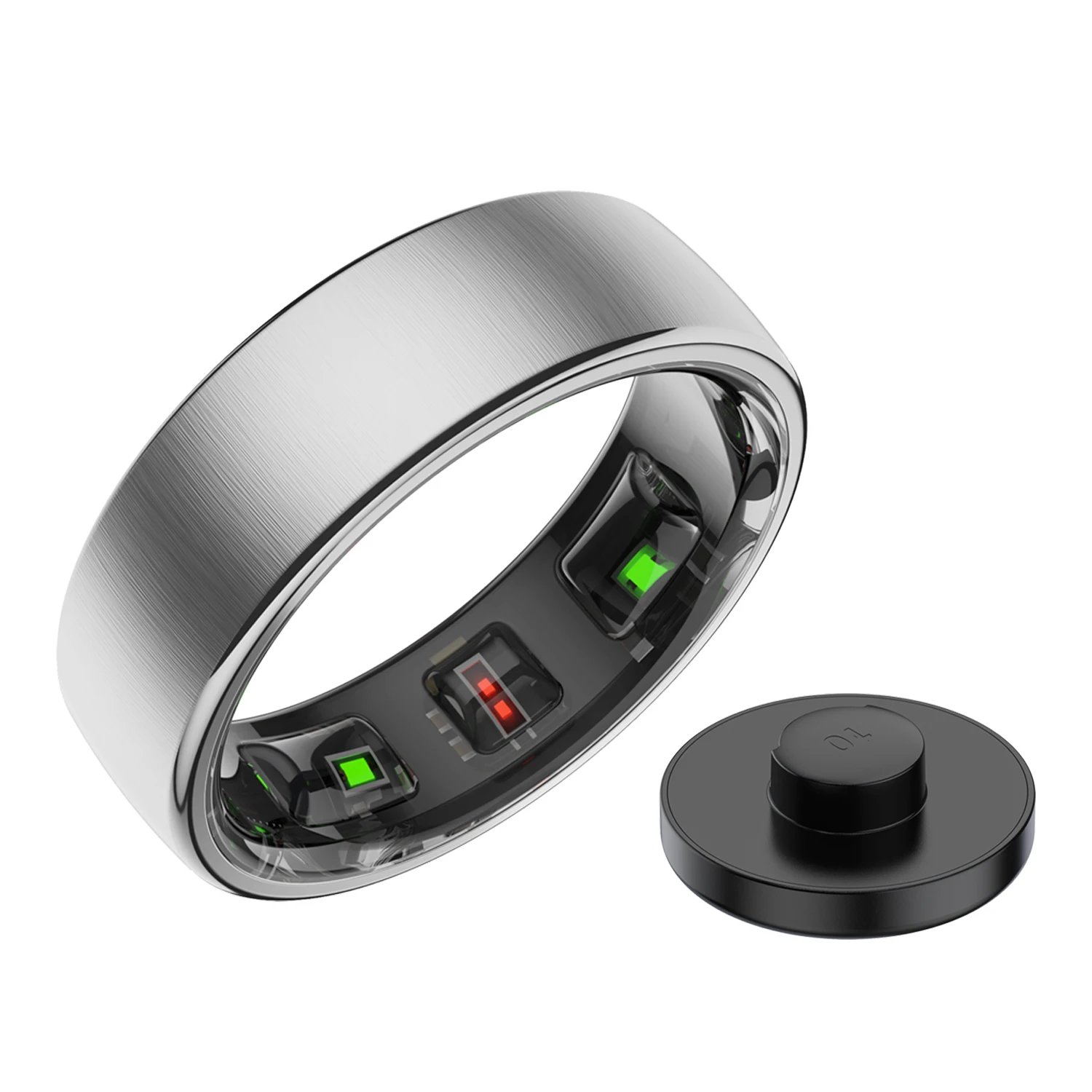 New R10 Smart Ring with Charging Dock Men Women Health Sleep Monitor IP68 & 5ATM Waterproof Multi-sport Mode Smart Ring