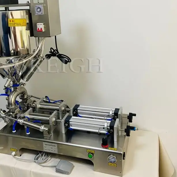 10-100ml Automatic Laundry Detergent Perfume Packaging Machine, Durian Butter Peanut Butter Paste Filling Machine With Heating A
