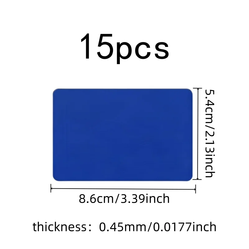 15 pcs 0.45mm Laser Engraving Cards Durable Scratch Resistant, designed for Gift Name Cards, Perfect for Laser Marking