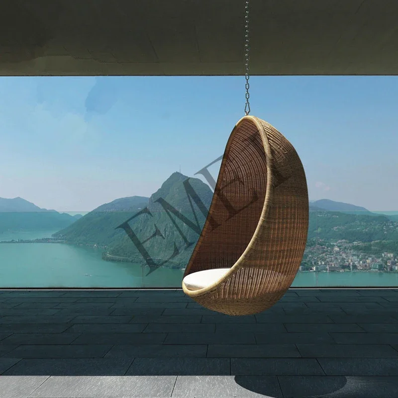 Outdoor leisure Hanging swing Garden patio Balcony Hanging chair Indoor egg-shaped bird's nest