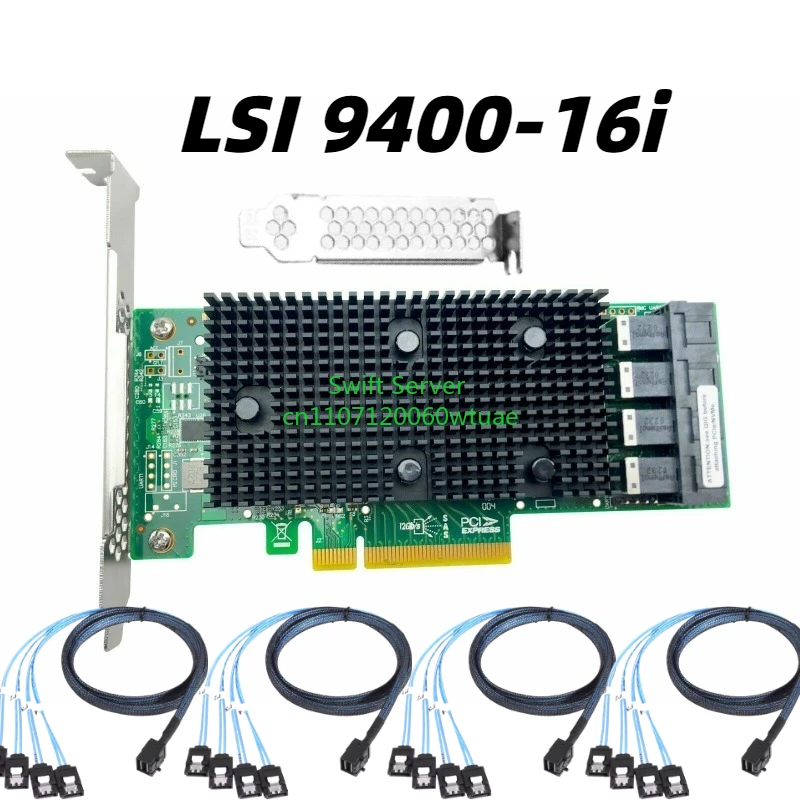 

LSI 9400-16i 12Gb Tri-Mode SAS SATA NVMe HBA с 16 портами, режим IT для ZFS Unraid