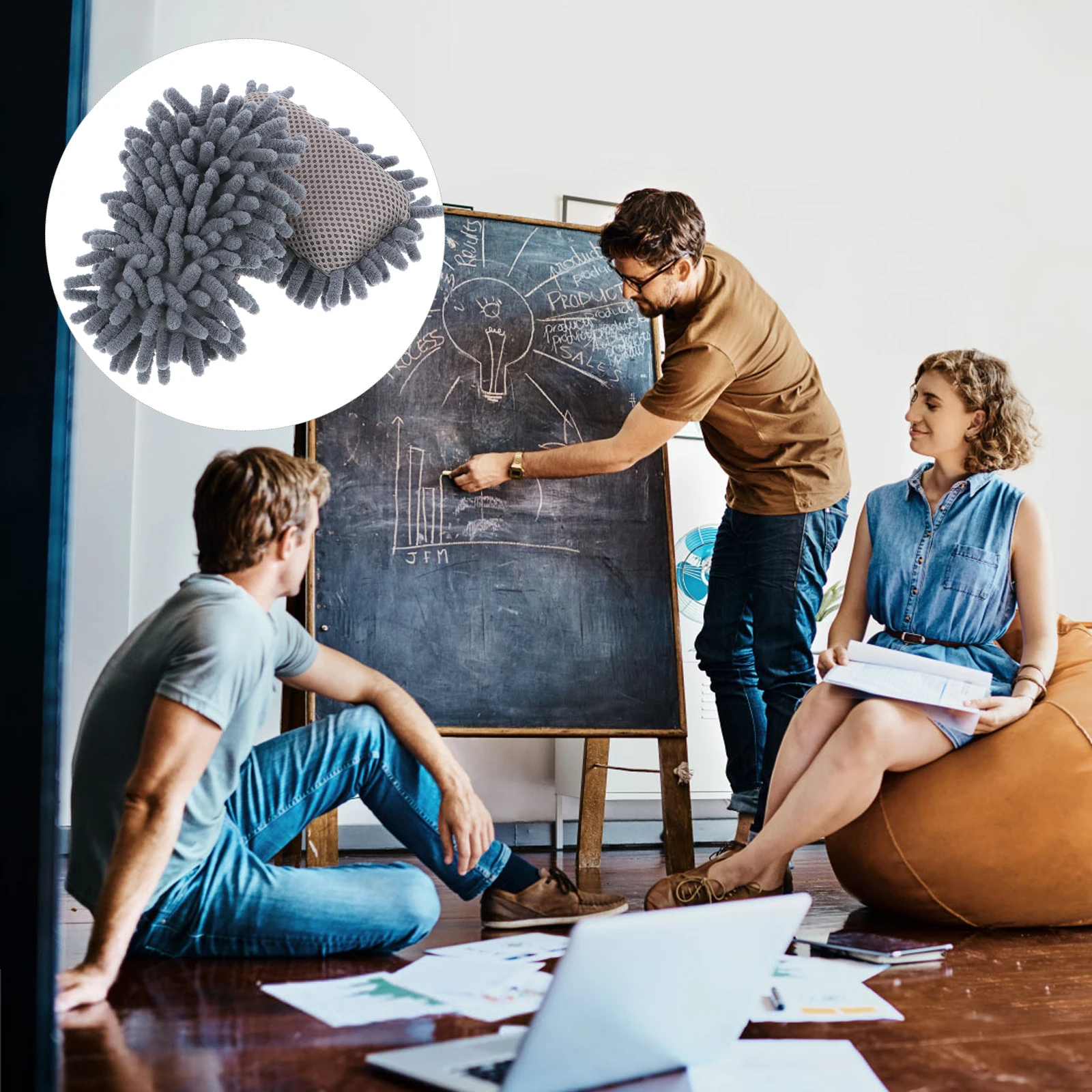 ยางลบกระดานไวท์บอร์ด 2 ชิ้น น้ำยาทำความสะอาดกระดานไวท์บอร์ดแบบแห้ง น้ำหนักเบา ที่ปัดกระดานดำ น้ำยาทำความสะอาดกระดานดำ อุปกรณ์สำนักงานโรงเรียน ผ้าเช็ดทำความสะอาดชนิดเชนิลล์