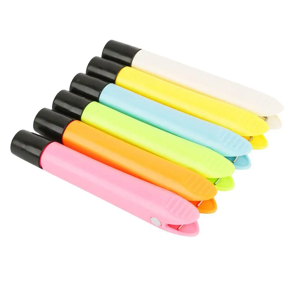 6 Pcs Chalk Stick Holder Magnet Clip Cover for School Water Soluble Saver Magnetic with