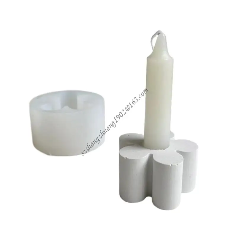 

Q6RB Candlestick Silicone Moulds Flower Holder Mould Epoxy Resin Casting Mold DIY Decoration Crafts for Home