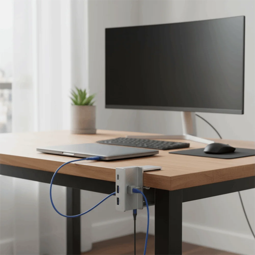 Multi Port USB3.2/3.0/2.0 USB HUB Clamp Power Supply 5Gbps High Speed HUB Universal External USB Splitter Adapter Desktop PC