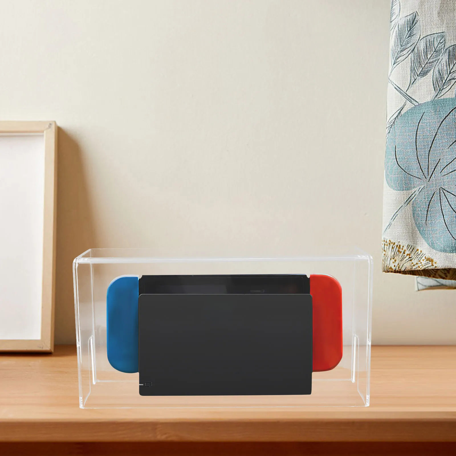 

Transparent Game Machine Holder Case Clear Acrylic Storage Box for Console Controller Organizer Travel Protective Display Case